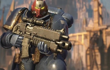 Space Marine 2 Weapon Leveling game screenshot