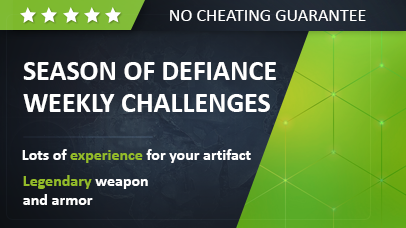 SEASON OF DEFIANCE WEEKLY CHALLENGES