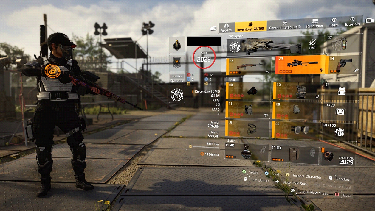 PvE Focus build (rifle + sniper rifle) for long range gameplay game screenshot