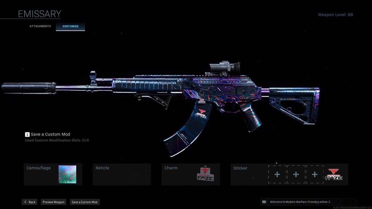 Weapons Unlock Boost CoD MW game screenshot