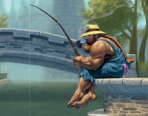 Fishing leveling game screenshot